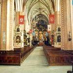 Wnętrze konkatedry św. Trójcy (XIII wiek).