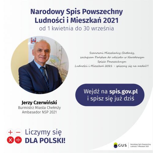 NARODOWY SPIS POWSZECHNY LUDNOŚCI  I MIESZKAŃ 2021 r.